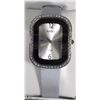 Image 1 : 23) ROCKY SILVER TONE FASHION WATCH W/ STONES