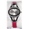 Image 1 : 36) ROCKY HOT PINK STRAP OVAL FASHION WATCH