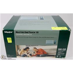 MAXTOR ONETOUCH II FIREWIRE 400/USB 2.0 300GB