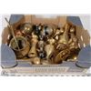 Image 1 : ESTATE BOX OF ASSORTED BRASS, SOME ETCHED