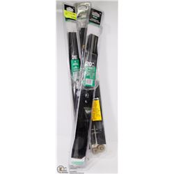 LOT OF 3 ATLAS 20" UNIVERSAL LAWNMOWER BLADES.