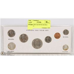 1968 DOUBLE QUARTER DOUBLE DIME SET
