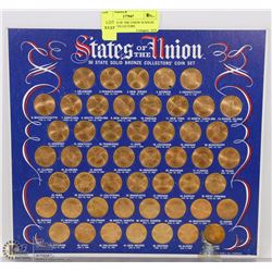 US STATES OF THE UNION 50 SOLID BRONZE COLLECTORS