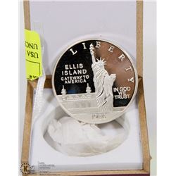 USA 1986 ELLIS ISLAND SILVER UNCIRCULATED COIN