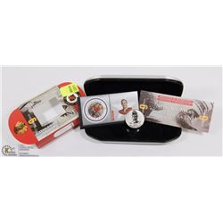 CANADA POST 2001 STAMP AND COIN - BOBBY HULL