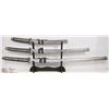 Image 1 : NEW SET OF 3 DECORATIVE SWORDS W/ STAND