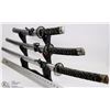 Image 4 : NEW SET OF 3 DECORATIVE SWORDS W/ STAND