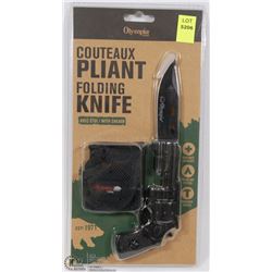 NEW OLYMPIA FOLDING KNIFE W/ SHEATH