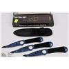 Image 1 : SET OF THREE 8" THROWING KNIVES