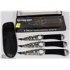 Image 1 : SET OF THREE 8" THROWING KNIVES.