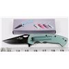Image 1 : BLUE GLOW IN THE DARK TACTICAL KNIFE.