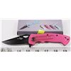 Image 1 : PINK GLOW IN THE DARK TACTICAL KNIFE.