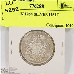 CANADIAN 1964 SILVER HALF DOLLAR