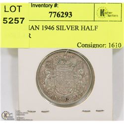CANADIAN 1946 SILVER HALF DOLLAR
