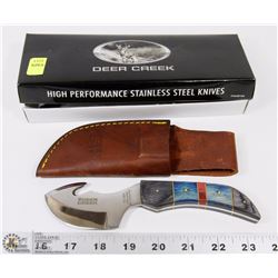 DEER CREEK STAINLESS STEEL SKINNING KNIFE