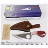 Image 1 : BONE HANDLE HUNTING KNIFE WITH SHEATH