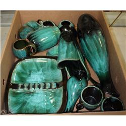 LARGE ESTATE  FLAT OF BLUE MOUNTAIN POTTERY