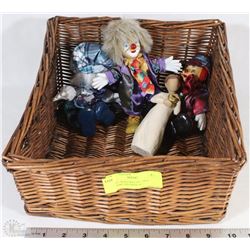 BASKET WITH WILLOW TREE KEEPSAKE FIGURINE & 3