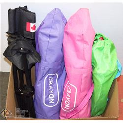 LOT OF 4 FOLDING KIDS SIZE CAMP CHAIRS