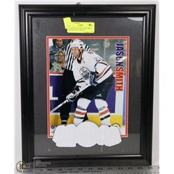 EDMONTON OILERS-JASON SMITH FRAMED WALL DISPLAY