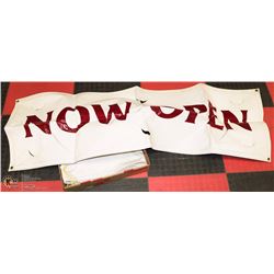 2 NOW OPEN BANNERS