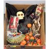 Image 1 : LARGE BOX W/HALLOWEEN DECORATIONS