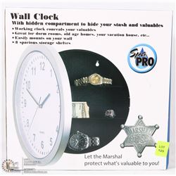 WALL CLOCK WITH HIDDEN COMPARTMENT