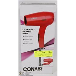 CONAIR SALON TOOLS FOLDABLE HAIR DRYER WITH