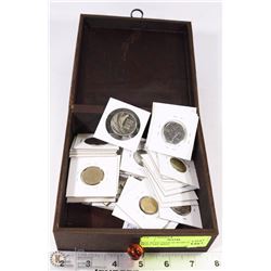 BOX OF WORLD COINS