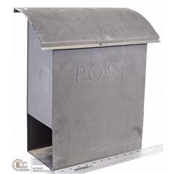 BLACK METAL MAILBOX (LARGE 16" TALL X15" WIDE)