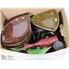 Image 1 : BOX OF NEW CERAMIC DISHES AND ORNAMENTS