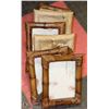 Image 1 : BOX OF 6 NEW BAMBOO AND WICKER STYLE PICTURE