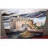 Image 1 : LARGE CASTLE SCENE OIL ON CANVAS