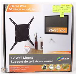TV WALL MOUNT KIT FLAT TO WALL 26"-55"