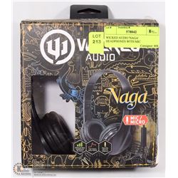 WICKED AUDIO 'NAGA' HEADPHONES WITH MIC