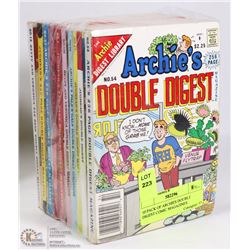 10 PACK OF ARCHIES DOUBLE DIGEST COMIC MAGAZINES.