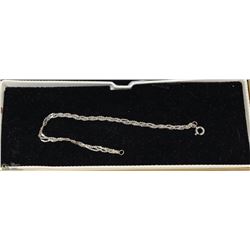 .925 SILVER 7"-BRACELET BLACK CASE -