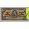 Image 1 : 1937 CANADIAN  $50.00 BILL