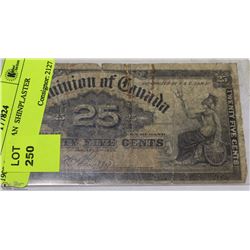 1900 CANADIAN  SHINPLASTER