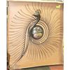 Image 1 : LARGE NEW PEACOCK MIRROR WALL DISPLAY 4' DIAMETER