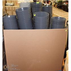 PALLET OF METAL GARBAGE CANS