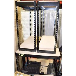 PALLET OF RACKING, PRINTER, TABLE, AMP, HITACHI