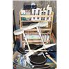 Image 1 : PALLET OF ASST ELECTRONICS, SHELVING, ROCKBAND