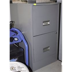 2 DRAWER METAL FILE CABINET
