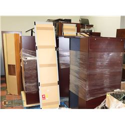 X-LARGE SECTION OF OFFICE FURNITURE INCL DESKS,