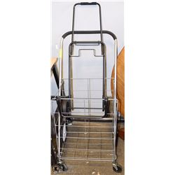 PAIR OF SHOPPING CARTS.