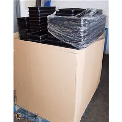 PALLET OF PLASTIC GARBAGE CANS