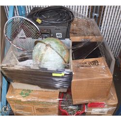 PALLET OF ESTATE ITEMS INCL. HOUSEWARES,