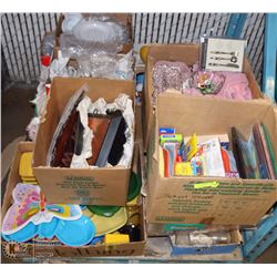 PALLET OF ESTATE COLLECTIBLES, HOUSEHOLD AND