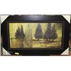 Image 1 : FRAMED FOREST PRINT 28X46.